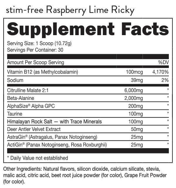 Bucked Up Pre-workout - Stimulant free