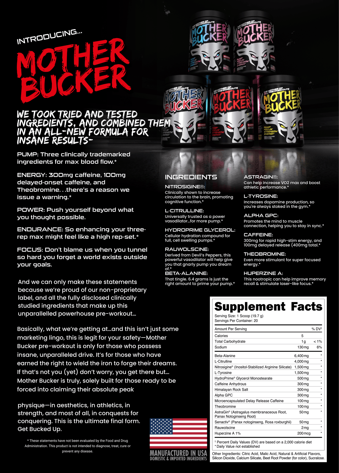 Mother Bucker Pre-Workout