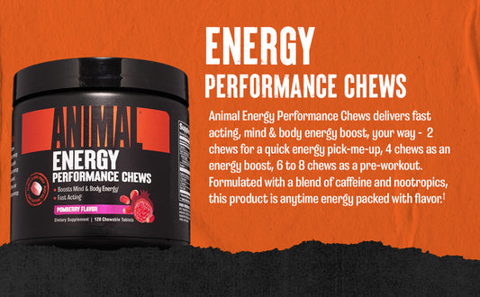 Animal Energy Performance Chews - 120 Chews