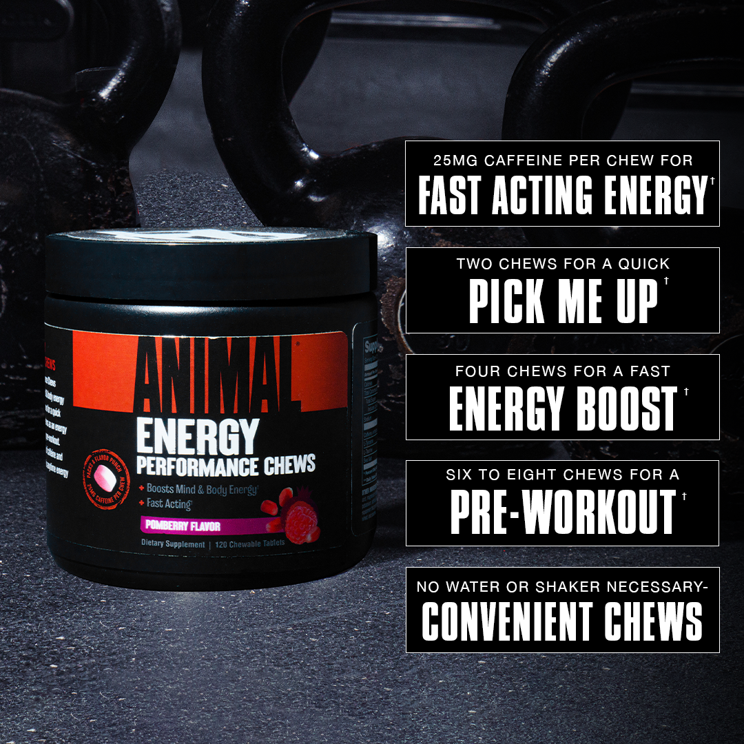 Animal Energy Performance Chews - 120 Chews