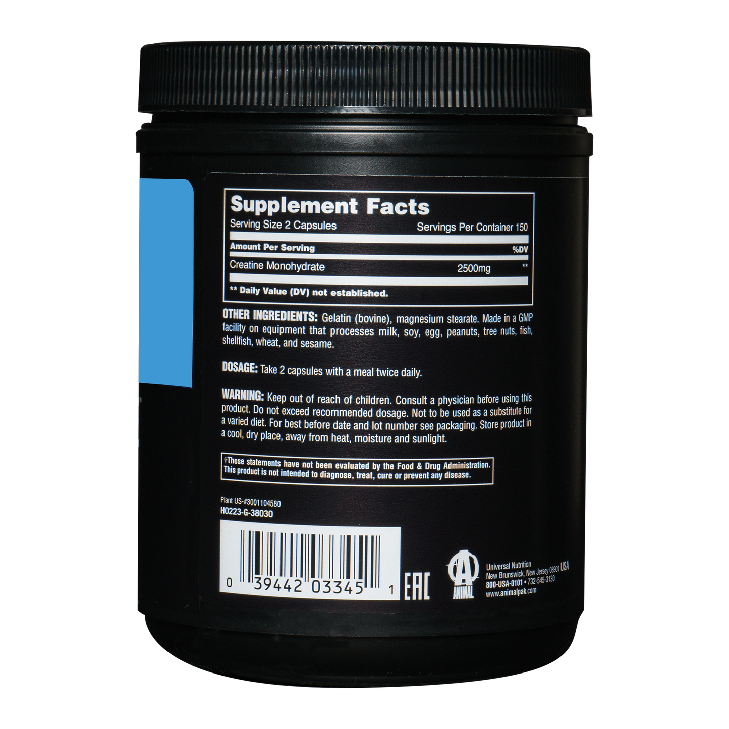 Animal Creatine - 300 capsules